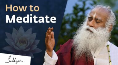 How to Meditate for Beginners | Sadhguru