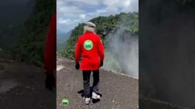 Sadhguru at the majestic Kaieteur Falls in Guyana #shorts