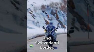 Sadhguru Rides Through Snowy Swiss Alps On His Way to Geneva #shorts