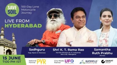Sadhguru in Hyderabad to #SaveSoil - LIVE | 15 June | 7:00 PM IST