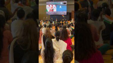 Isha Yoga Center celebrates the successful #Chandrayaan3 mission