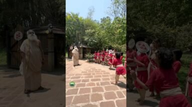 Sadhguru Plays Badminton with Students of Isha Samskriti