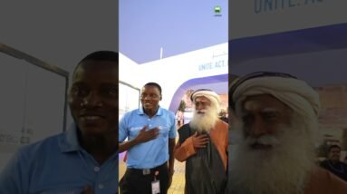 A Security Guard's Fanboy Moment with Sadhguru at COP28