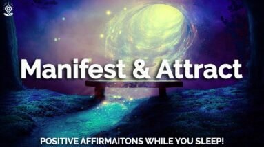 BLACK SCREEN Positive Affirmations:  528Hz Attract Health, Wealth & Happiness While You Sleep
